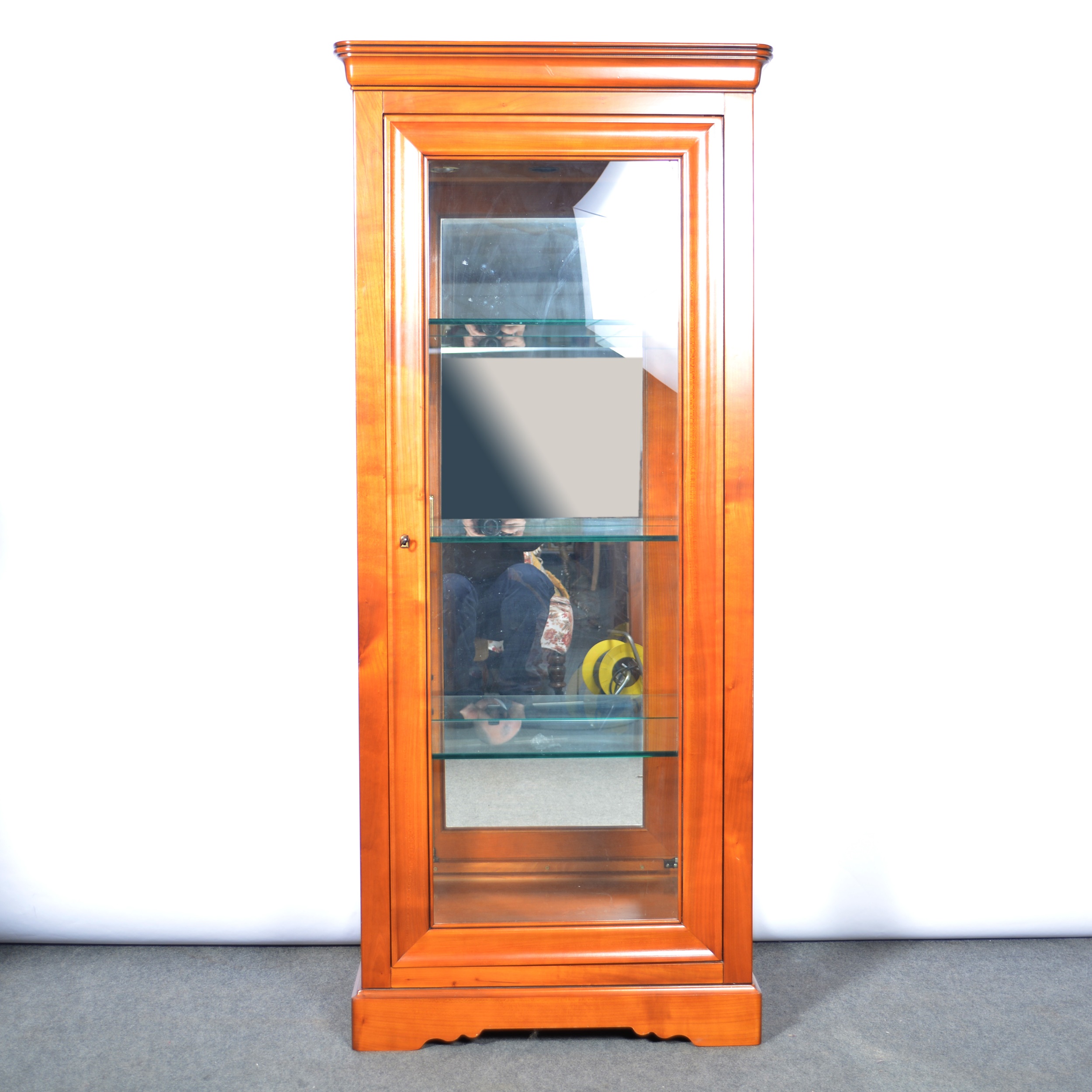 Lot 403 Cherry wood floor standing display