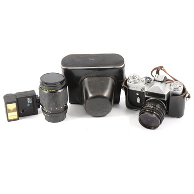 Lot 170 - Collection of cameras including a Pentax Super;...