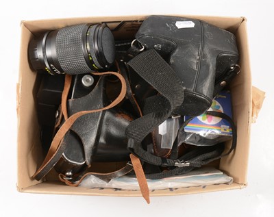 Lot 170 - Collection of cameras including a Pentax Super;...