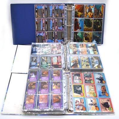 Lot 1205 - Star Wars trading cards, three ring-binders including various sets by Topps etc