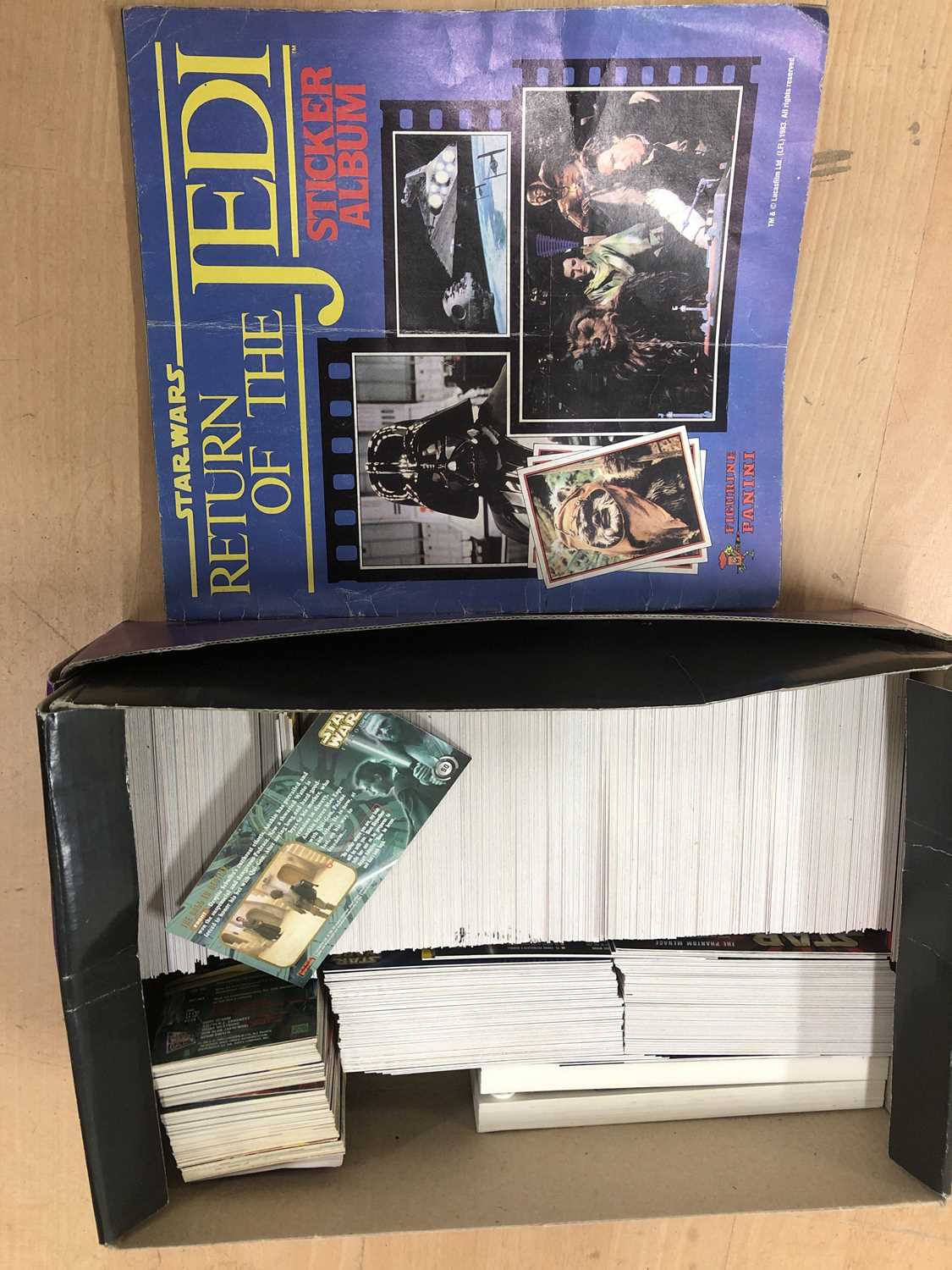 Lot 129 Star Wars Widevision trading cards, one