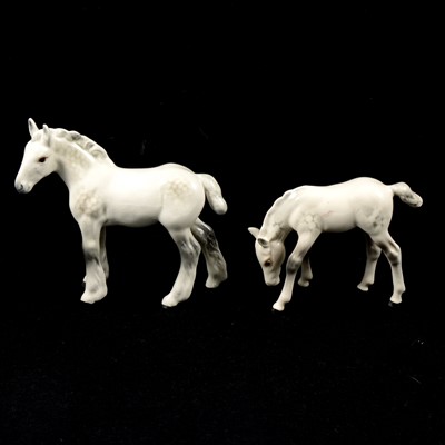 Lot 14 - Four Beswick pottery horse models, dapple grey