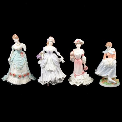 Lot 32 - Collection of nine china lady figures