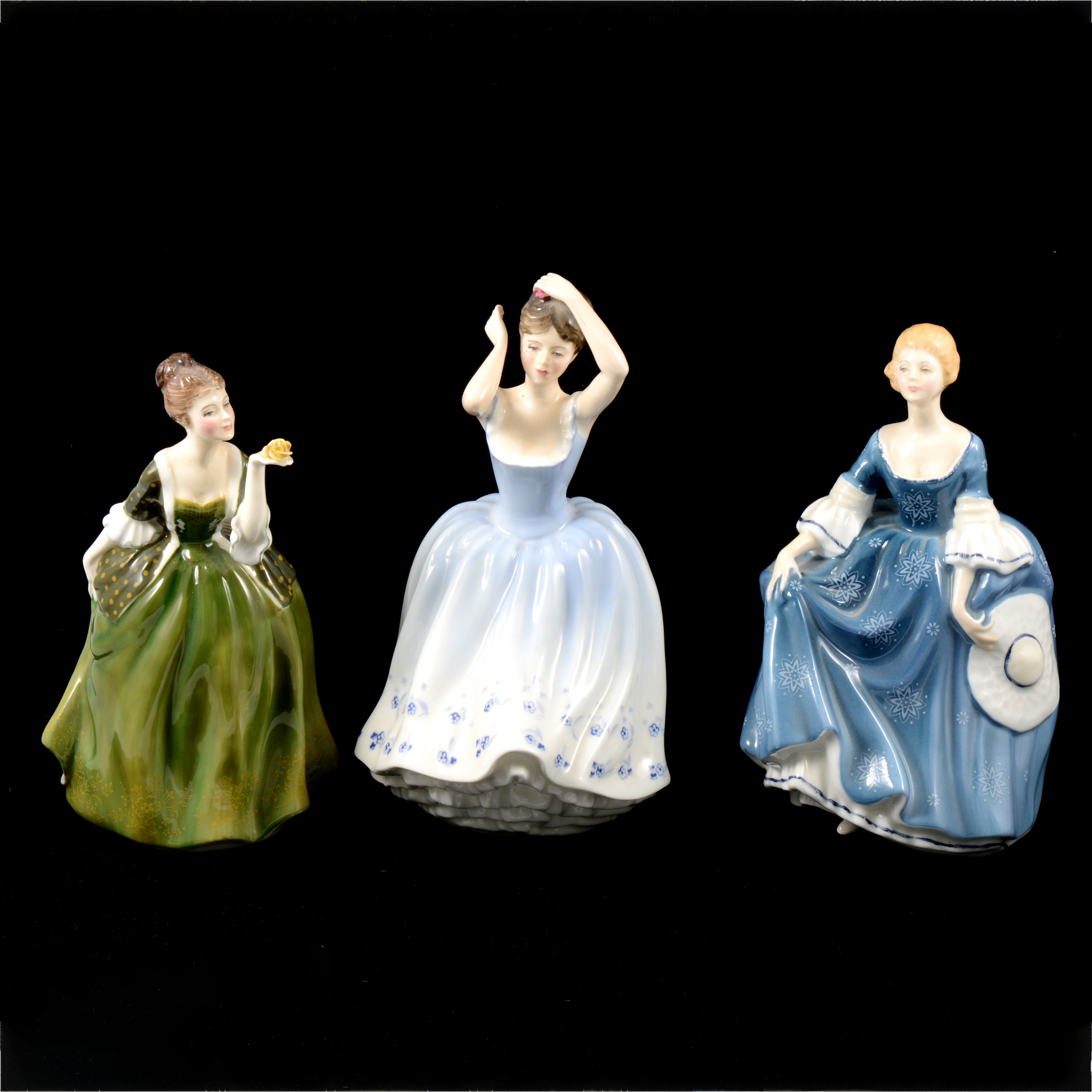 Lot 65 Five Royal Doulton ladies.