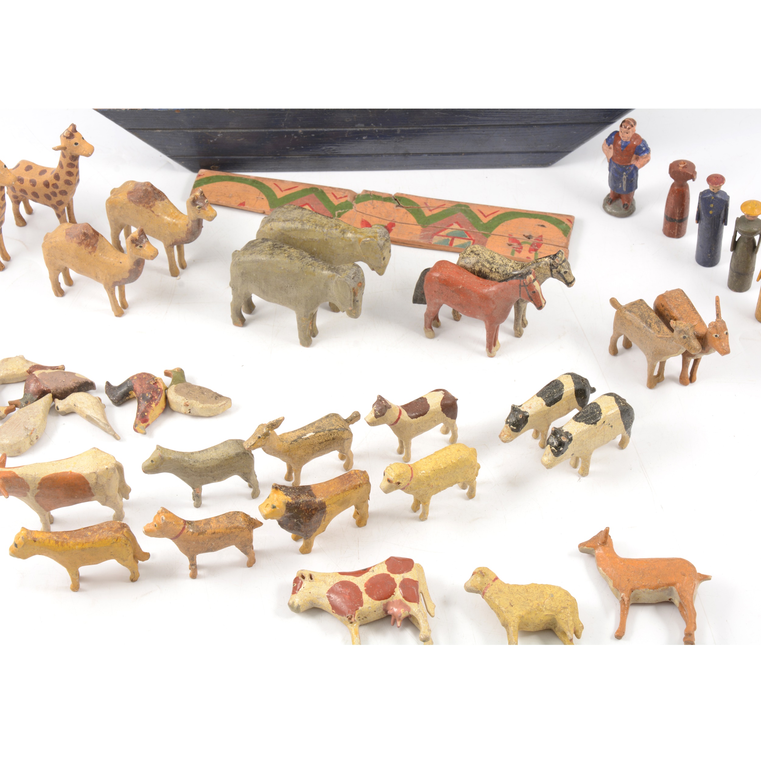 Lot 9 - A German 19th century Noah's Ark wooden toy