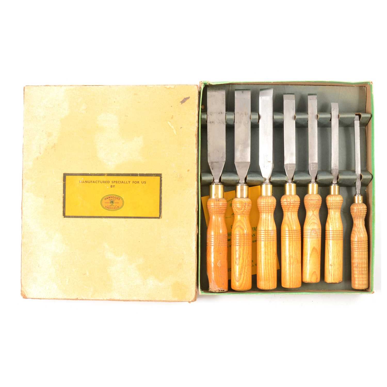 Lot 207 - Set of Mawhood's Palm Tree Wood Chisels