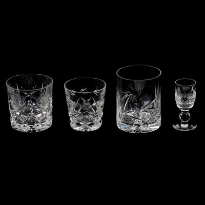 Lot 100 - Set of six Waterford crystal 'Sheila' cut liqueur glasses