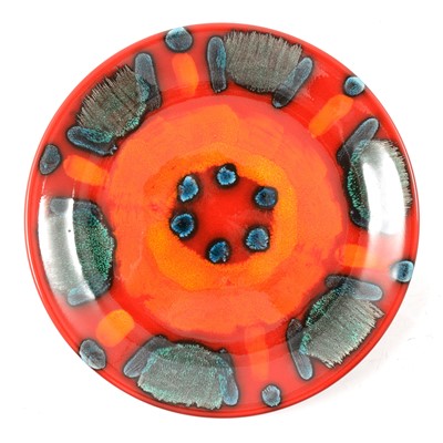 Lot 76 - Poole Pottery Millenium Preview Edition 'Volcano' pattern plate, and collectors plates.