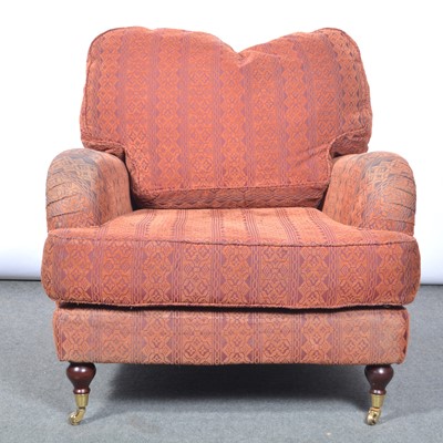 Lot 454 - Traditional fireside chair