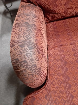 Lot 454 - Traditional fireside chair