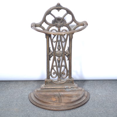 Lot 448 - Coalbrookdale style cast iron stick stand