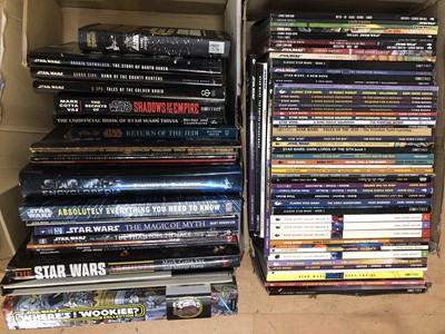 Lot 409 - Star Wars graphic novels and other related books, three boxes.