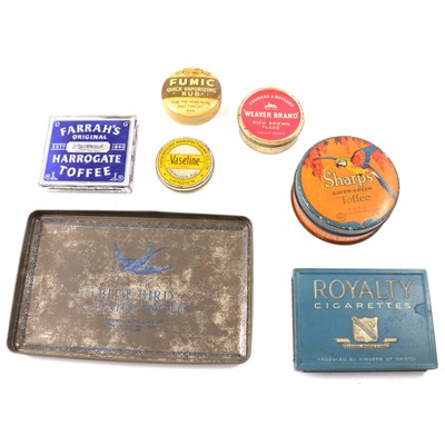 Lot 197 - One box of advertising tins and other advertising.