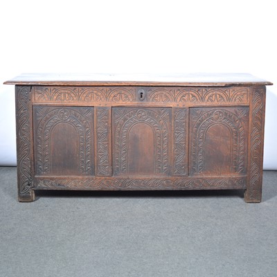 Lot 420 - Joined oak coffer