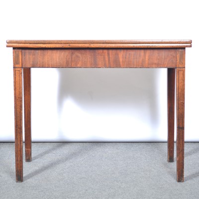 Lot 436 - Georgian mahogany tea table