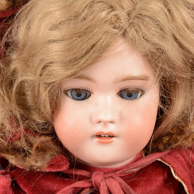 Lot 5 - Simon and Halbig, Germany bisque head doll, head size 10