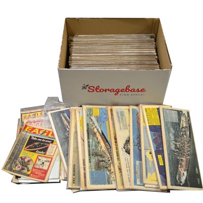 Lot 25 - The Eagle, approximately 107 mounted colour pull-outs, 1950s and 1960s, mostly of model ship cut-aways.