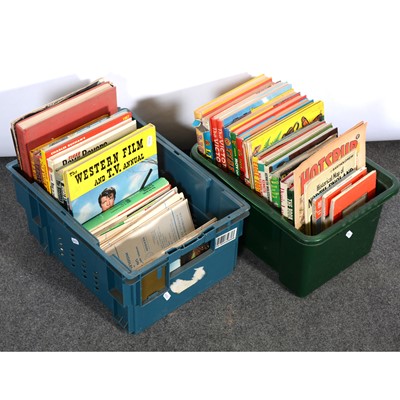 Lot 22 - Two boxes of annuals, including football annuals and programmes.