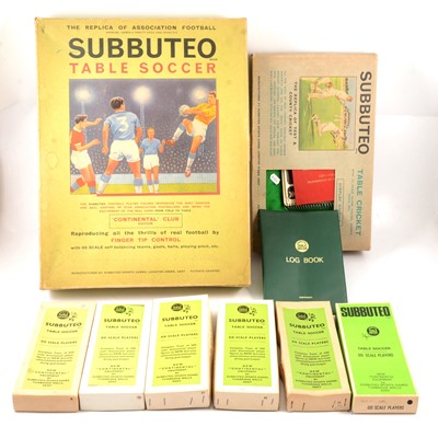 Lot 41 - Subbuteo table soccer, including boxed Continental Club set etc