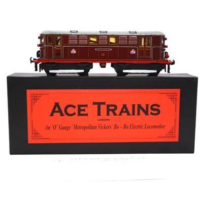 Lot 75 - Ace Trains O gauge model railway locomotive, 'Metropolitan Vickers'