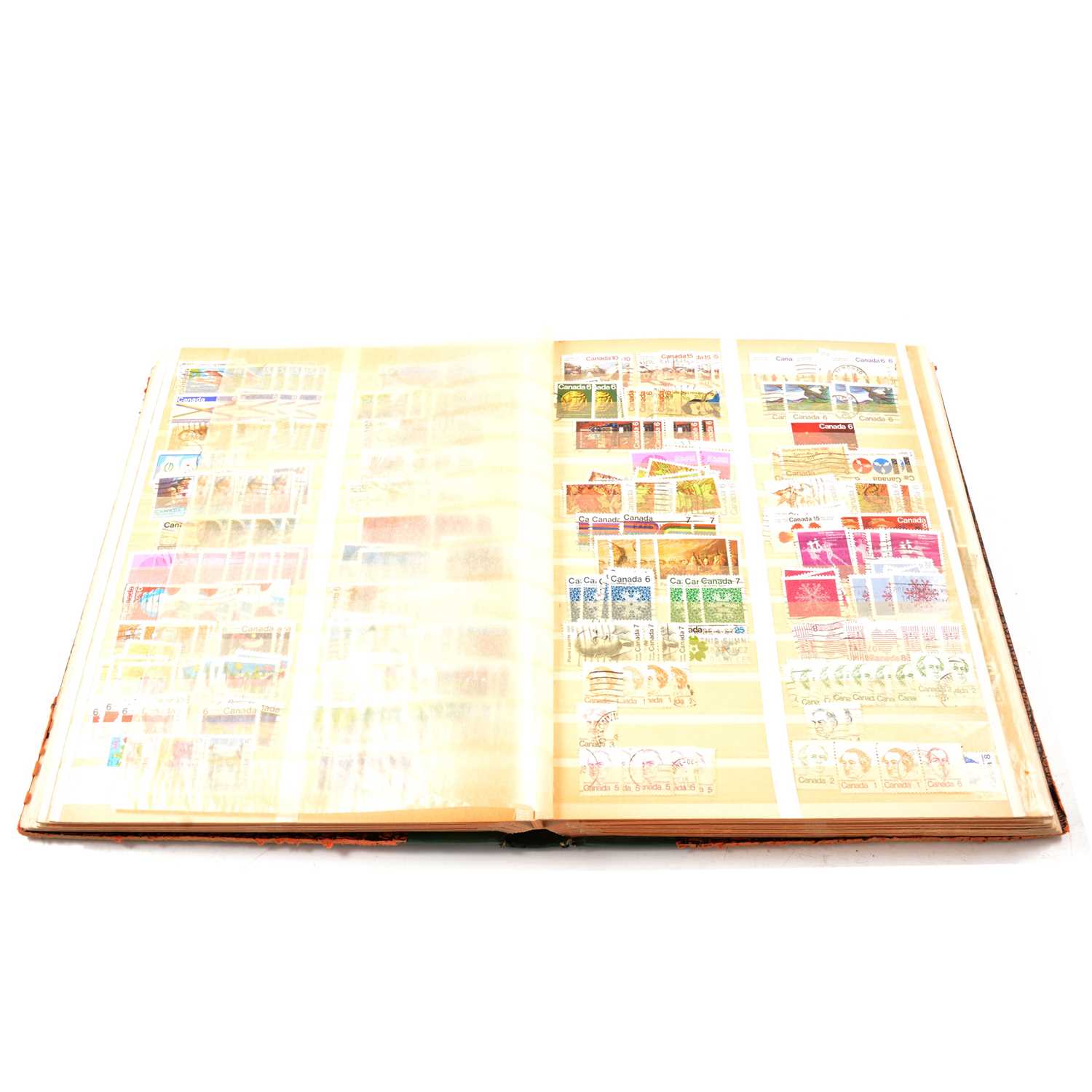 Lot 186 - Seven stock books of Commonwealth stamps including NZ, Australia, Canada, and USA