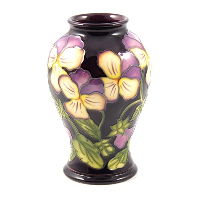 Lot 37 - Moorcroft Pottery - 'Carnival Time' baluster vase.