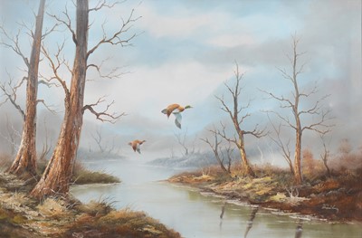 Lot 298 - Bailey, ducks in flight.