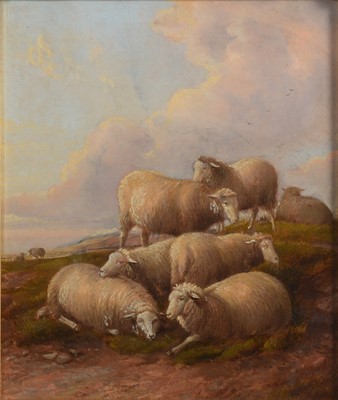 Lot 345 - Follower of Thomas Sidney Cooper, Sheep in a landscape