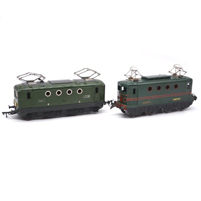 Lot 126 - Two Hornby and JEP O gauge model railway electric paragraph locomotives