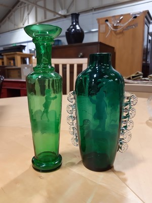 Lot 71 - Fifteen pieces of Mary Gregory glassware