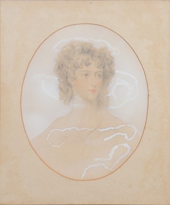 Lot 320 - Follower of George Richmond, Young lady and gentleman