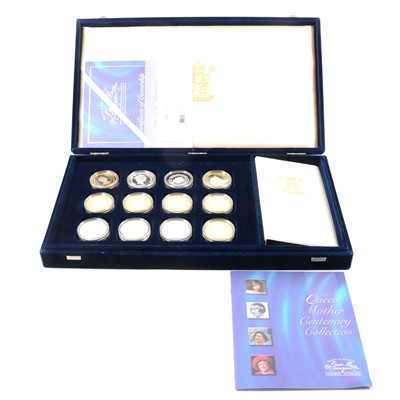 Lot 125 - Royal Mint - The Queen Mother Centenary Collection, part set