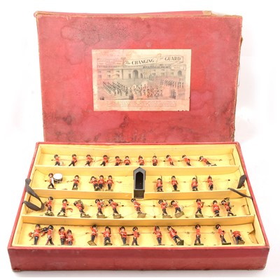 Lot 46 - Britains lead painted figure set, The Changing of the Guard at Buckingham Palace