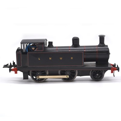 Lot 19 - Highfield Models O gauge model railway electric locomotive, LNWR 2-4-0, black body, 3-rail.