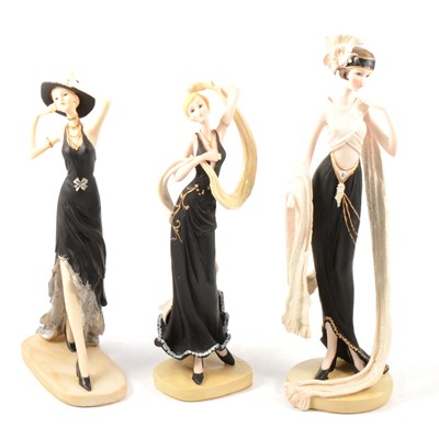 Lot 32 - Art Deco style figurines, and collectible fashion figures