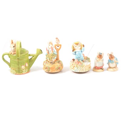 Lot 53 - Five Beatrix Potter figures
