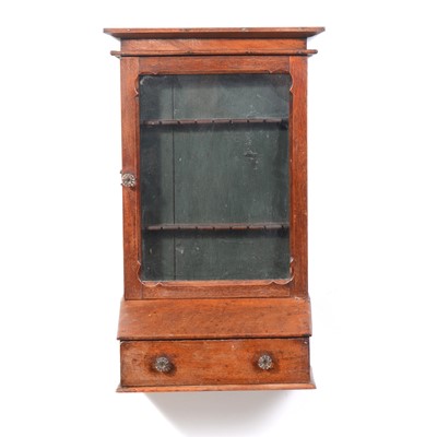 Lot 510 - Wall mounted mahogany cupboard