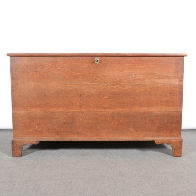 Lot 475 - George III oak coffer