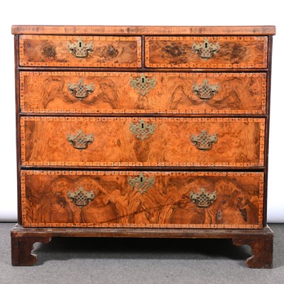 Lot 333 - Early George III walnut chest of drawers