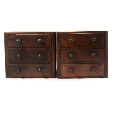 Lot 570 - Two small Victorian dressing table chests of drawers