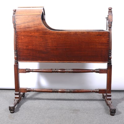 Lot 557 - Victorian mahogany cradle