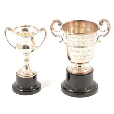 Lot 236 - Silver trophy cup, possibly Garrard & Co Ltd, London 1919, and another silver trophy cup.