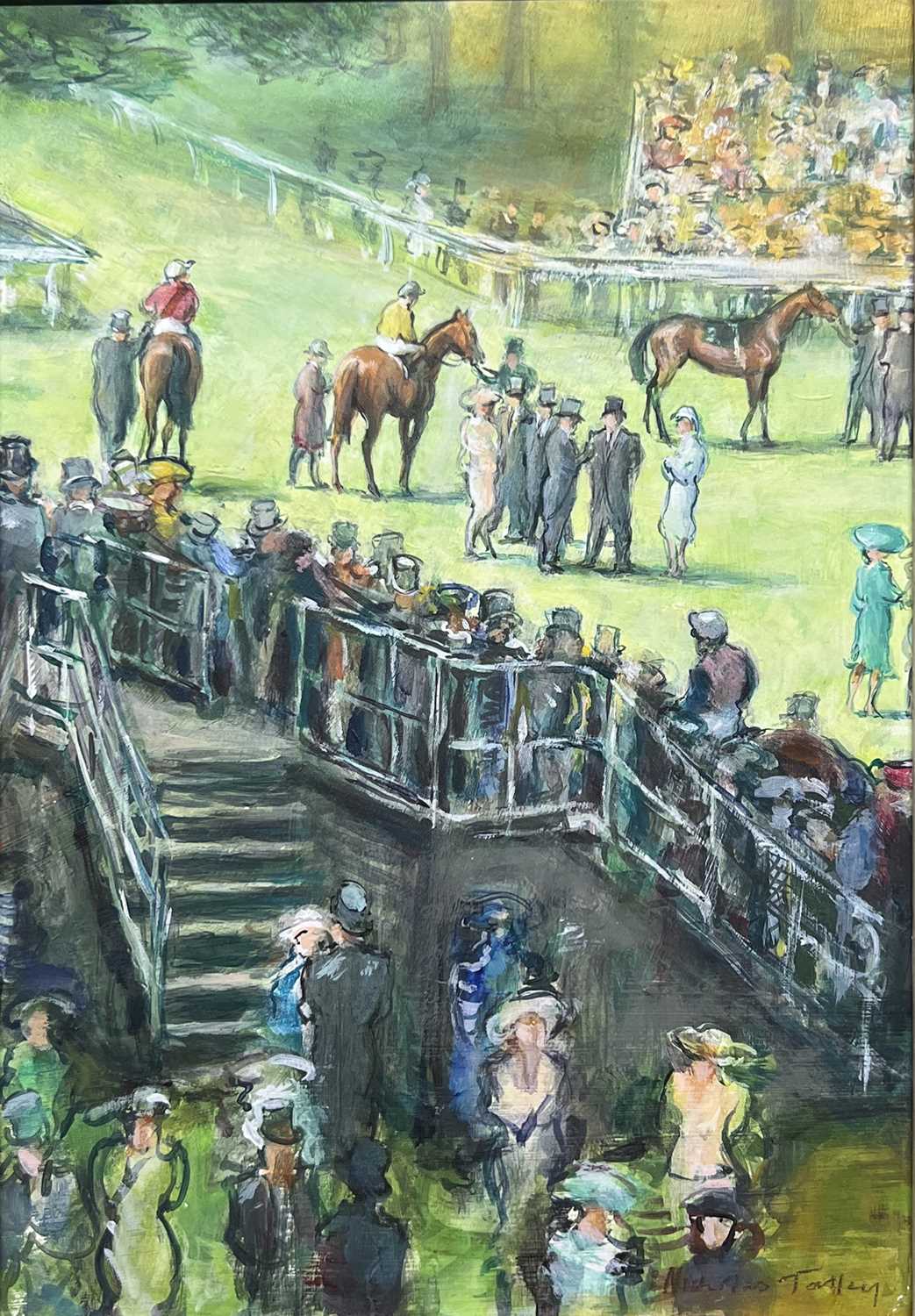 Lot 458 - Nicholas Tolley - Through the Trees, Royal Ascot