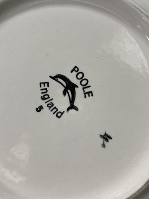 Lot 130 - Poole pottery Delphis charger