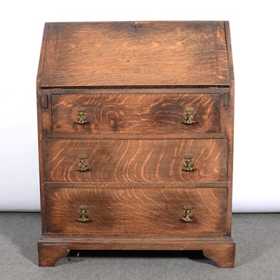 Lot 467 - Edwardian oak bureau