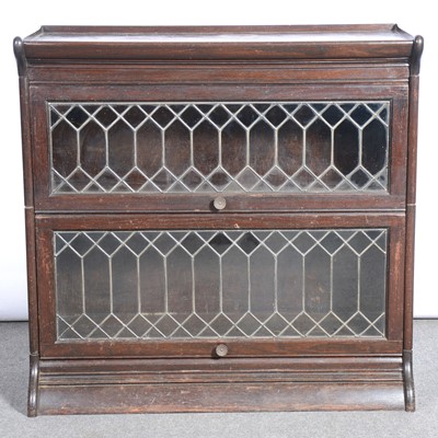 Lot 411 - Two section Globe Wernicke style bookcase