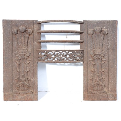 Lot 604 - Cast iron fire grate front