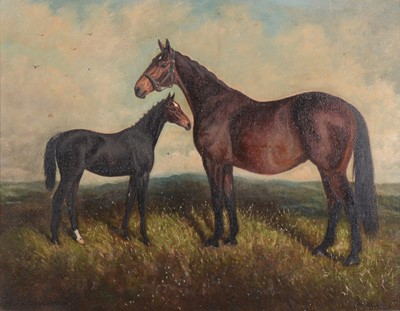 Lot 260 - Herbert St John Jones - Pamela II and her filly foal