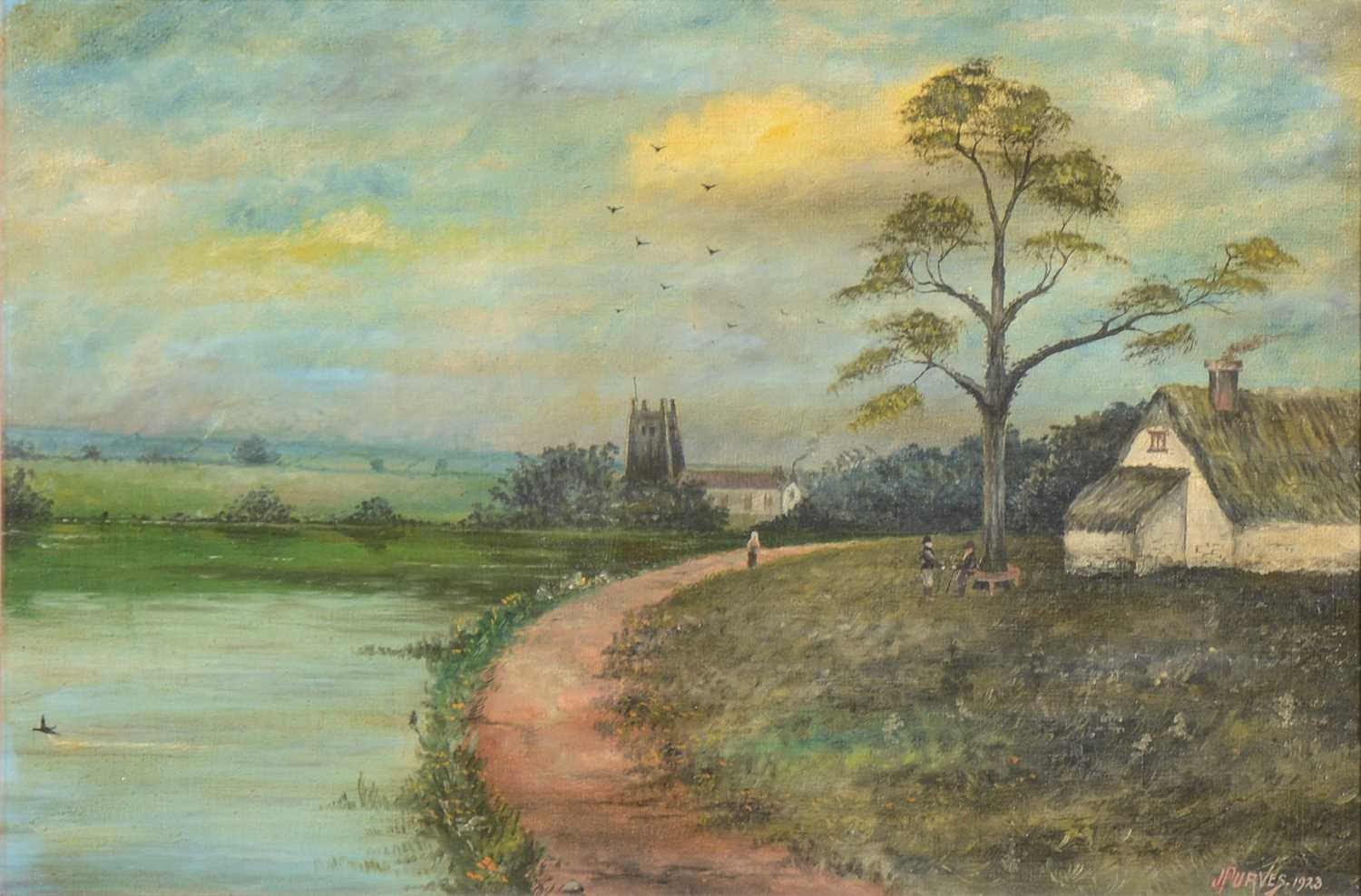 Lot 269 - J Purves - River landscape