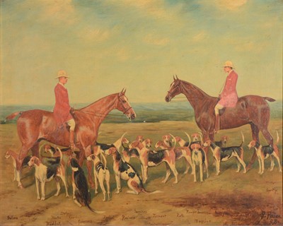 Lot 257 - George Paice - Huntsmen and hounds